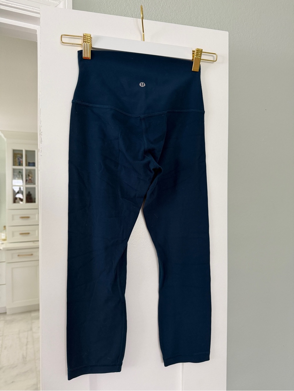 Lululemon Teal High-Rise Cropped Leggings